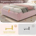 Upholstered Single Bed 90x200cm Hydraulic Storage Slatted Base - Velvet Pink