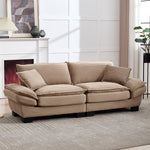 Double Sofa Modern Simple Feather Bed Cozy Khaki