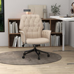 Office Chair, Rocking Function, Adjustable, 120 kg, Beige