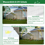 Giant Professional Chicken Coop Aviary 3x6m with Climbing Frame Metal