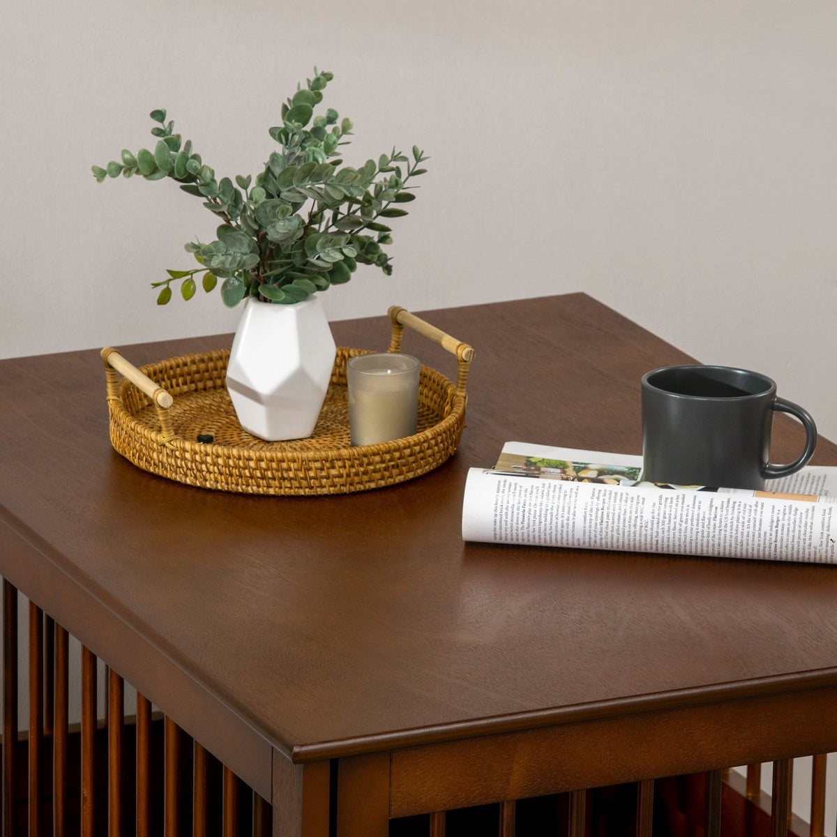 Dog Cage Indoor Tabletop Lockable Door, Brown