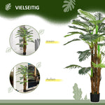 Artificial Palm Tree, 160 cm, 36 Branches, Green