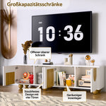 Low TV Stand 4 Doors 175cm - Vintage Wood Grain
