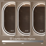 Full-Length Standing Mirror 161.5x50cm - Black Aluminum Frame
