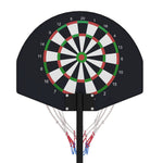 Basketball Hoop, Adjustable Height with Stand & Magnetic Dartboard, Indoor/Outdoor Use
