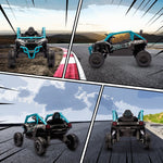 Electric Off-Road Vehicle for Children with Remote Control and LED Lights, Blue