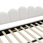 Daybed, Upholstered with LED Belt & Pull-Out, 140x200cm, Beige