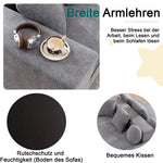 Modular Sofa Segmented Boneless No Assembly - Chenille Fabric