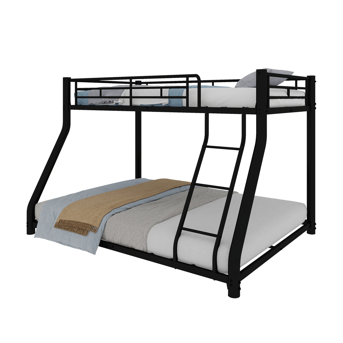 Upholstered Bed Frame 140x200 cm, Reinforced Steel