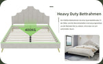 Soft Bed, Minimalist Headboard, 140*200CM, Beige