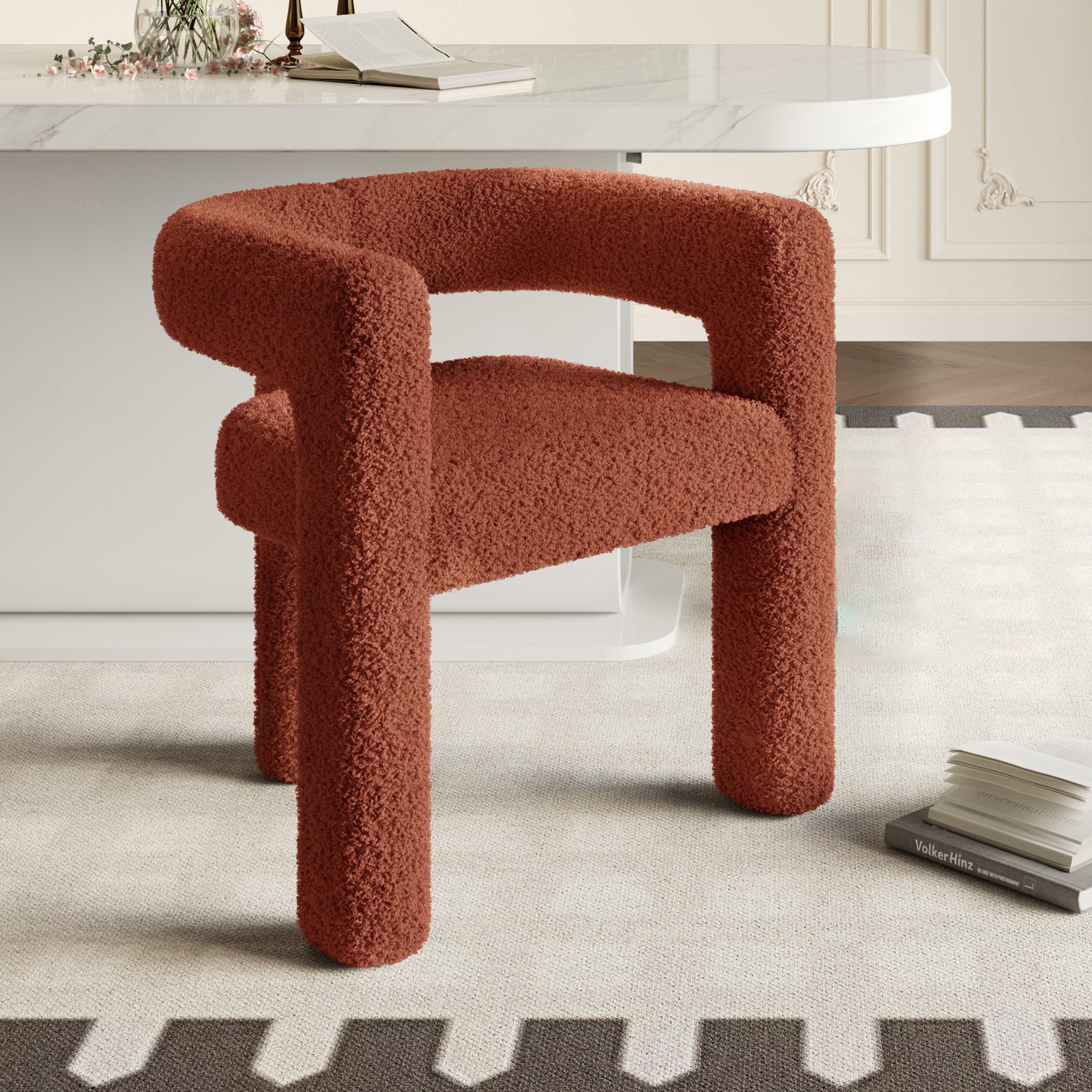 Ergonomic Armchair, Teddy Pile, Unique Design, Maximum Comfort