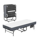 Children's Bed with Safety Rails for Ages 3-8, MDF, White
