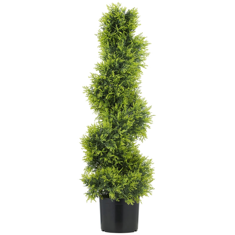 Artificial Cypress 90cm Spiral Shape Plant, Plastic