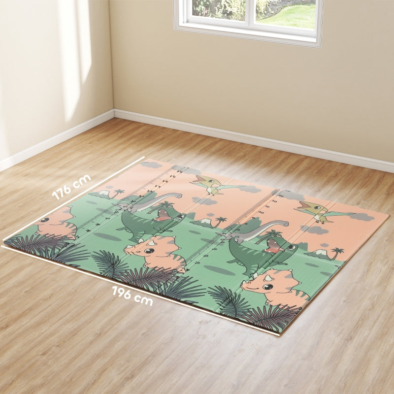 Baby Play Mat, Foldable Double-Sided Crawling, Multi-Coloured