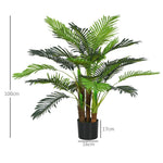 Artificial Palm Tree 100cm 27 Branches Indoor Outdoor Green