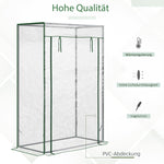 Greenhouse Cold Frame, Roll-Up Door, Steel Plastic, Transparent