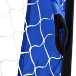 Pop-up football goals, set of 2 portable foldable mini goals with carrying bag, blue