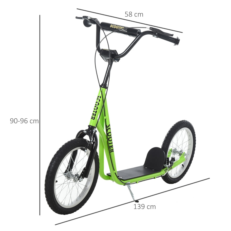 Children's Scooter with Pneumatic Tires, Handbrake