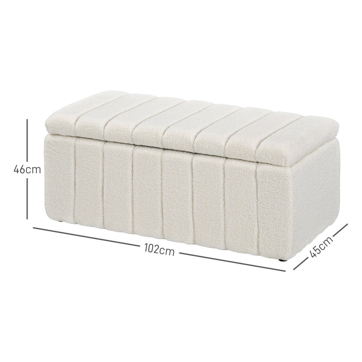 Bench with Storage, Upholstered, Wooden Legs