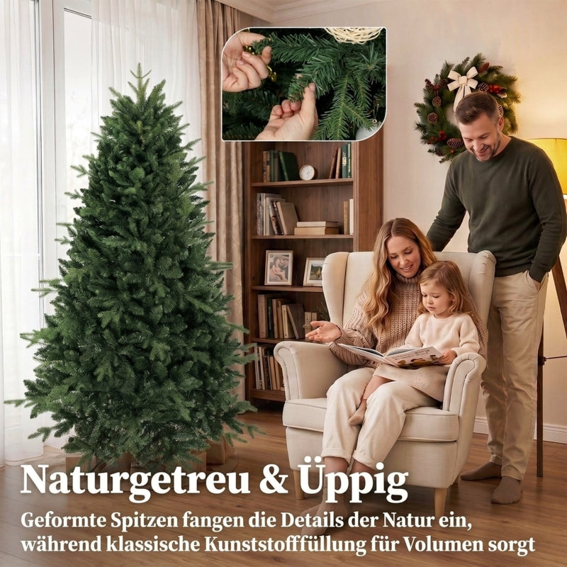 Artificial Christmas Tree 180cm with 1237 Tips - Green