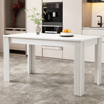 Dining Table Rectangular Modern Simple Oak - White
