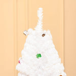 Christmas Tree, Artificial, 180cm, with Stand and Decoration, White