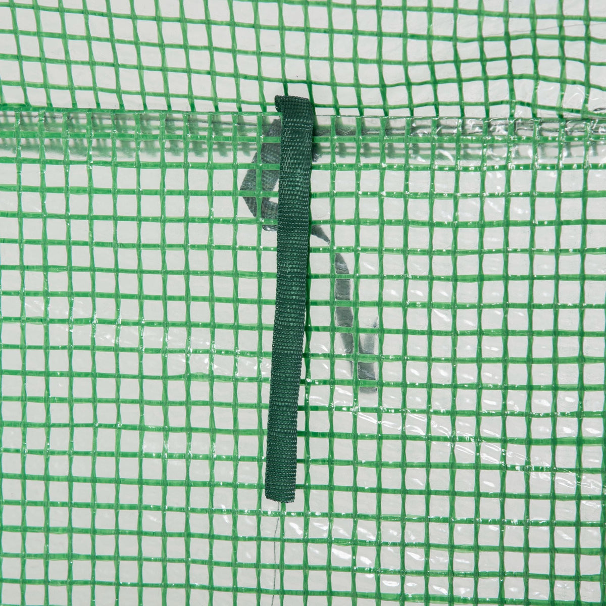 Greenhouse Roll-Up Door 100x50x150cm Steel Plastic Green