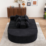 Boneless Sofa, Segmented Cloud Modular No Assembly, Chenille Fabric