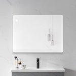 Frameless Wall Mirror, 100x75 cm HD Shatterproof, Copper-Free Glass