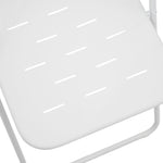Outdoor 3-Piece Foldable Bistro Set, 2 Chairs & 1 Table, White