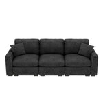 Three-Seater Sofa Multifunctional Folding Table USB Storage - Chenille