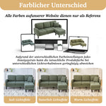 L-shaped Corner Sofa with Chaise Longue, 3-Seater Modular Design, Corduroy Fabric