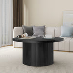 Coffee Table Round Solid Wood