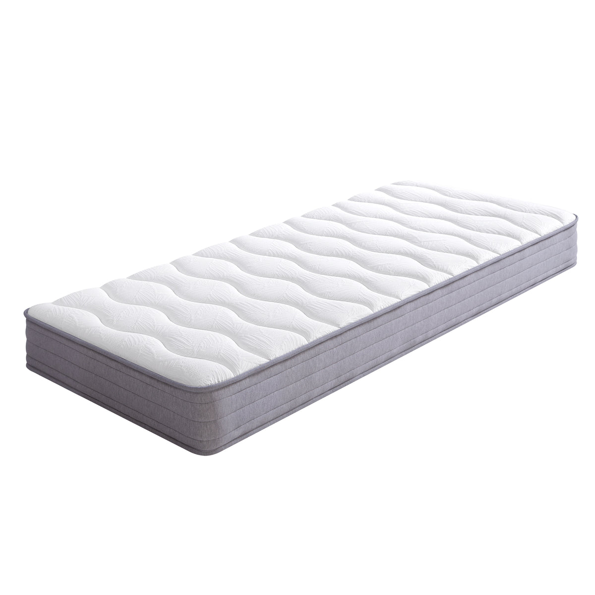 Upholstered Single Bed 90x200 LED USB Storage, Beige Linen