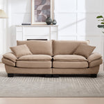 Double Sofa Modern Simple Feather Bed Cozy Khaki