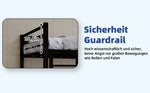 Metal Bunk Bed, Two Single Beds, Heavy-Duty, Quiet, Safety Railing, No Box Spring Required, Metal
