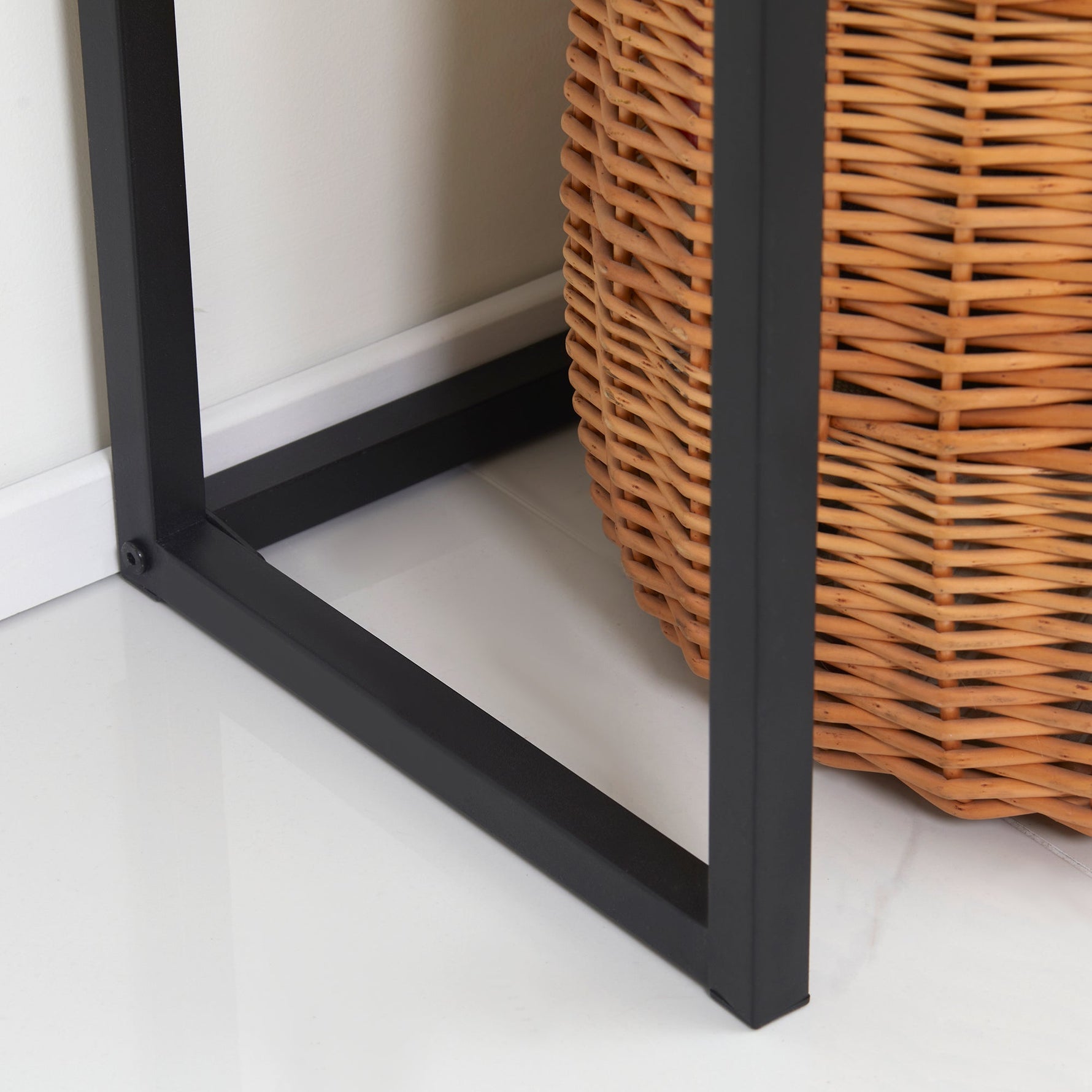 Console Table with Drawer, Sofa Hallway Side Table 80x30x76cm, Natural Wood/Steel