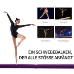 Foldable Balance Beam, Non-Slip, Suede, Purple