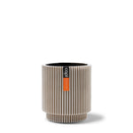 Indoor Nature Groove Cylinder Planter (Ivory) - 11cm Dia