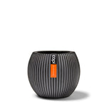 Indoor Nature Groove Ball Planter (Black) - 23cm Dia