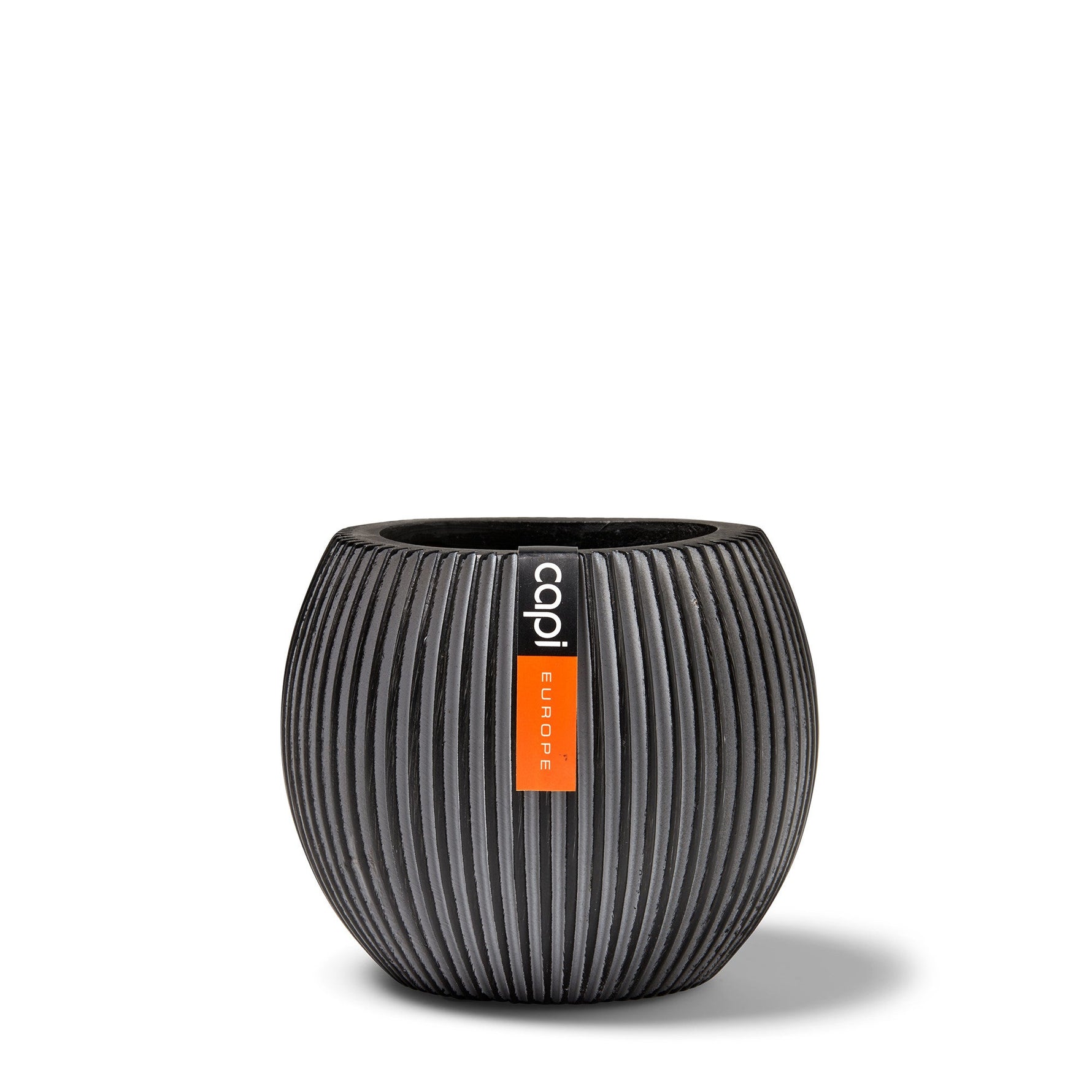 Indoor Nature Groove Ball Planter (Black) - 23cm Dia