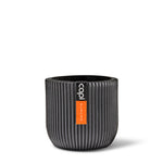 Indoor Nature Groove Egg Planter (Black) - 18cm Dia