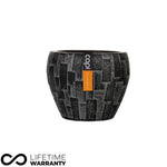 Indoor Nature Tapered Stone Planter (Charcoal) - 15cm Dia