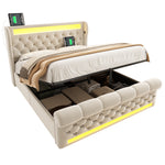 Upholstered Daybed 90x200 cm with Hydraulic Storage, Pink Velvet