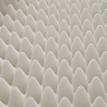 Foldable mattress, ergonomic breathable durable, white