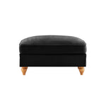Windsor Stool with Removable Ruffled Skirt and Chenille Fabric, Black