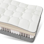 Orthopedic cold foam mattress 120x200 cm 7-zone pocket spring core H3 medium firm OEKO-TEX certified 20 cm height 4 handles vacuum packed