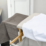 Laundry Basket Hamper with Ironing Board, 3-Tier Shelf, Removable Bag