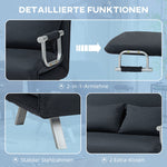 Sleeper Sofa 2-Seater Adjustable Backrest Velvet Black