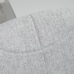 Office Chair, Armrest-Free Swivel, 110 kg, Light Grey